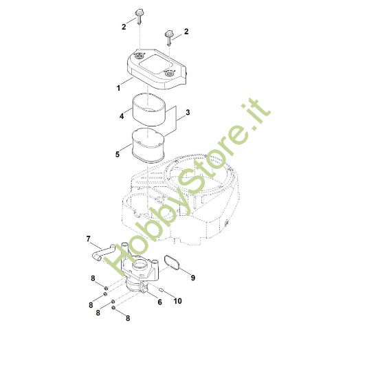 Picture of B - Filtro aria EVC 8000.0 (EVC8000-0001)